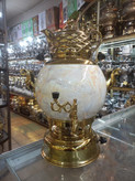 سماور گازی ۵ لیتری شیوا (هادی زاده) سه کاره مدل توپی