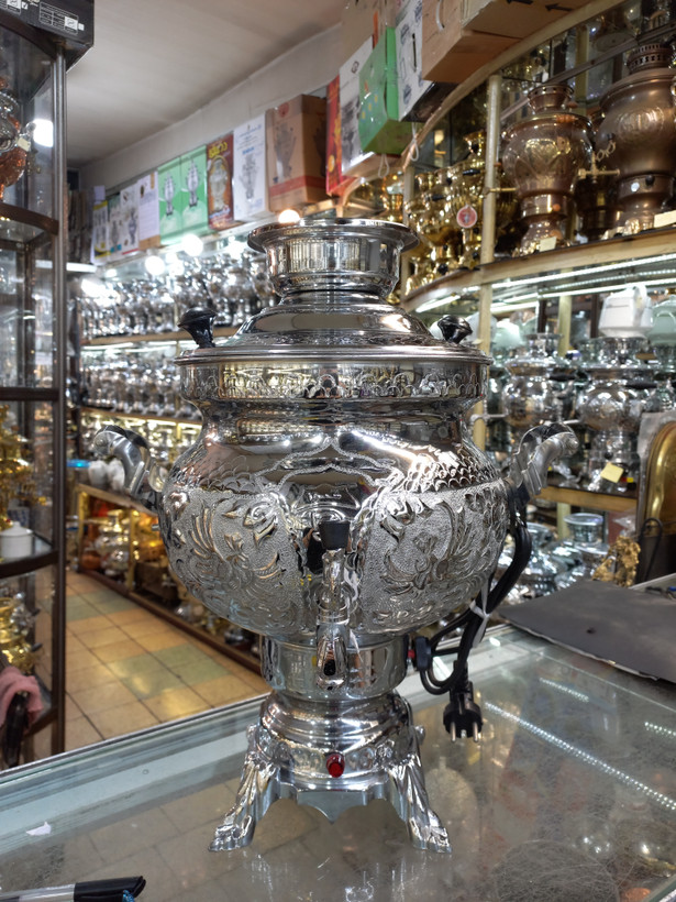سماور برقی شیوا (هادی زاده) مدل کلاسیک قلم _ ۸ لیتری