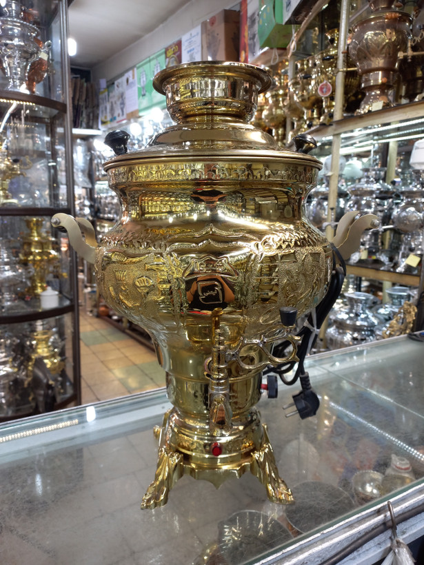 سماور برقی شیوا (هادی زاده) قلم _ ۱۰ لیتری تمام pvd