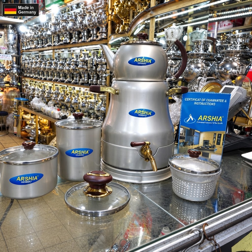 کتری و قوری (arshia) _ 5 لیتری اصل (وارد شده از دبی)